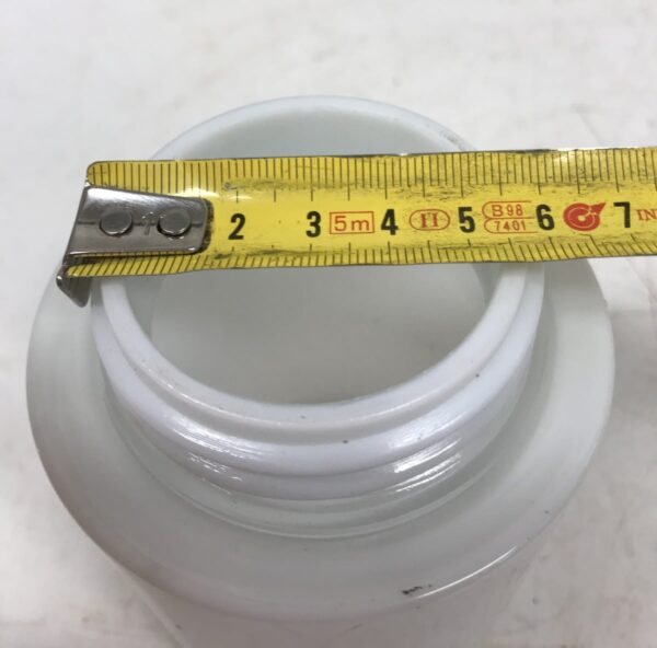 Työtasovalaisimen kupu valkoista lasia 12,5 * 8,5 cm