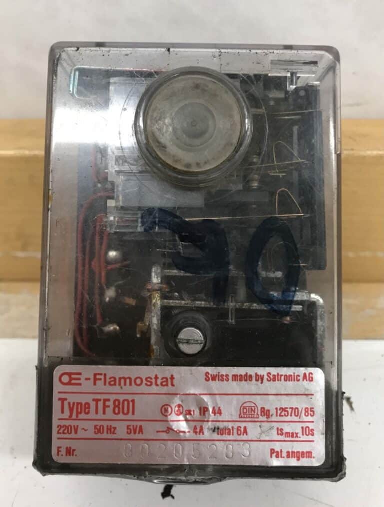 Flamostat Type TF801 öljypolttimen rele
