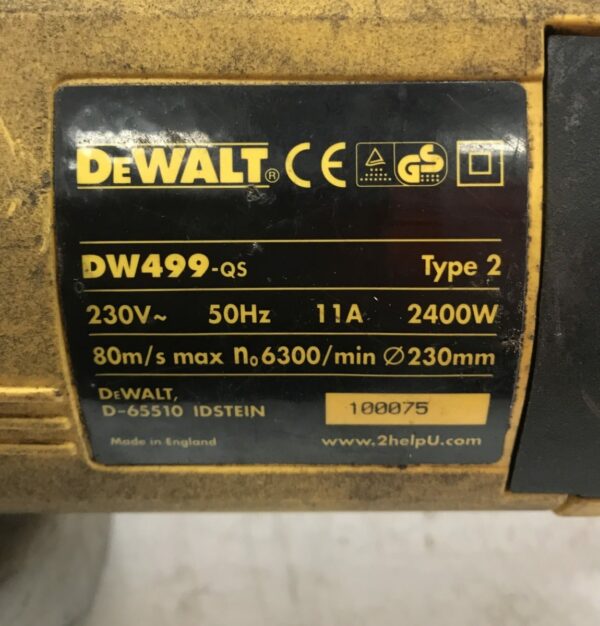 kulmahiomakone DeWALT DW 499-q5 Type 2