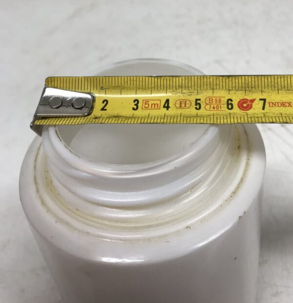 Työtasovalaisimen kupu valkoista lasia 12,5 * 8,5 cm