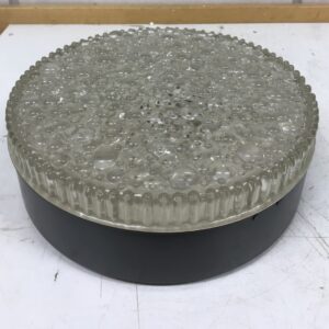 Pyöreä kirkaslasinen kattovalaisin 29 cm