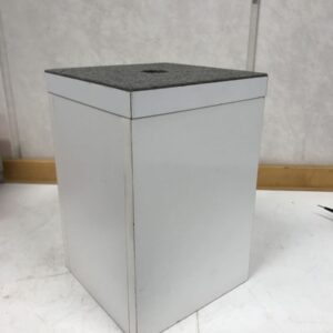 Kukkapurkin valkoinen lattiateline 30 cm