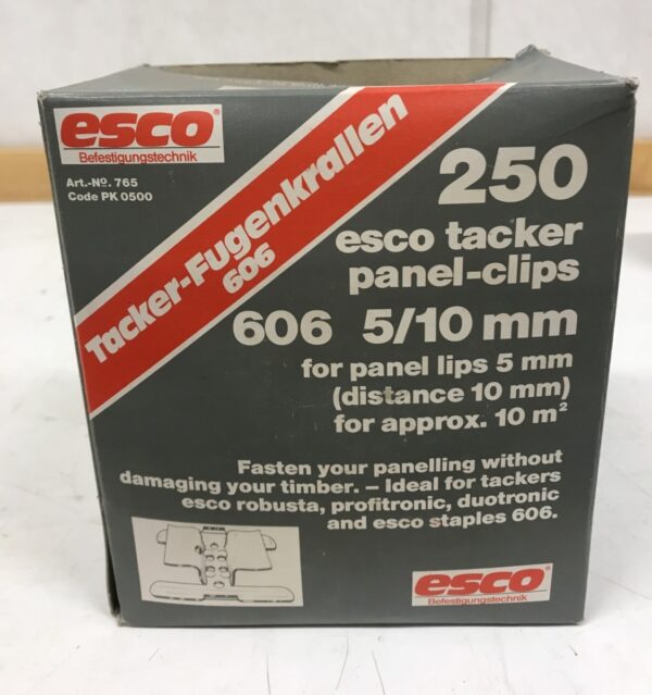 Piiloklipsi paneelien kiinnitykseen Esco 606 5/10mm