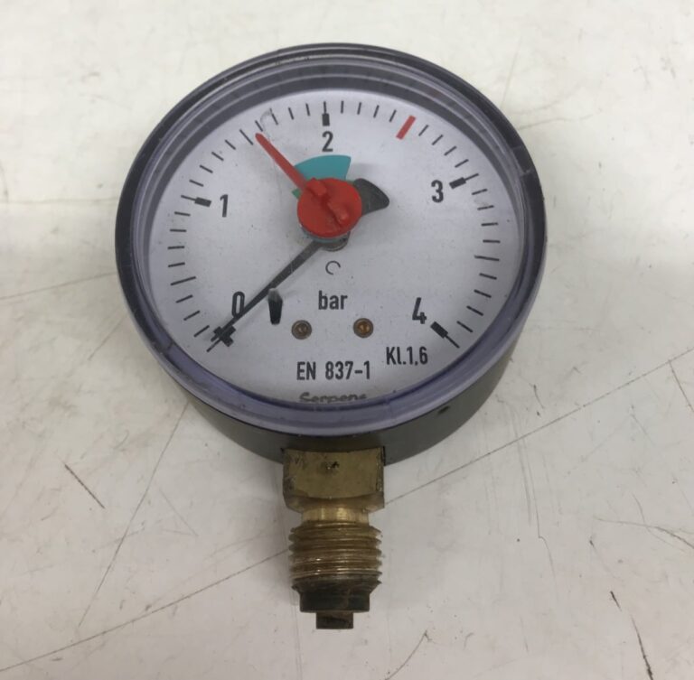 Pieni painemittari Serpens 0-4 bar mekaaninen näyttö 65 mm