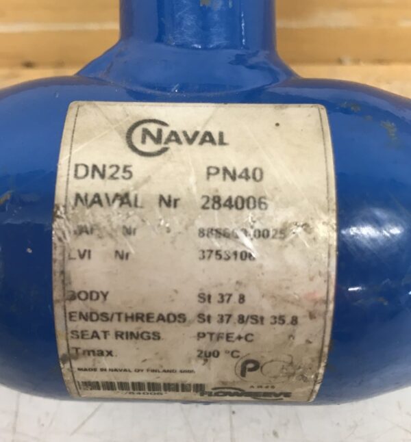 Naval DN25 PN40 venttiili