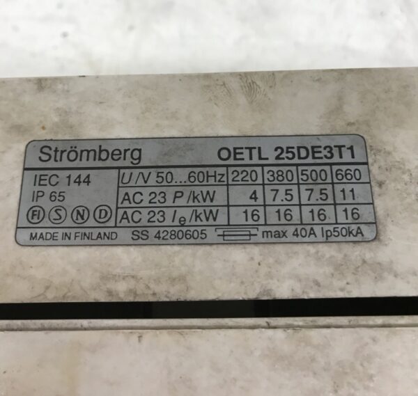 Turvakytkin Strömberg OETL25DE3T1