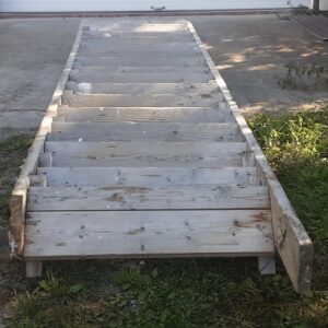 Puiset työmaaportaat pituus 4,4 m