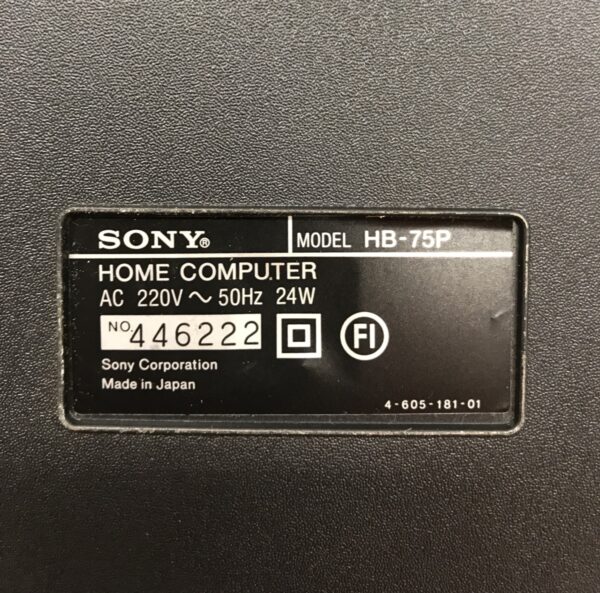 Sony Hit Bit Home Computer HB-75P