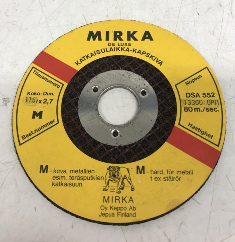 Mirka De Luxe katkaisulaikka 115 * 2,7 mm M teräkselle - Purkukolmio.fi