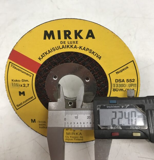 Mirka De Luxe katkaisulaikka 115 * 2,7 mm M teräkselle - Purkukolmio.fi