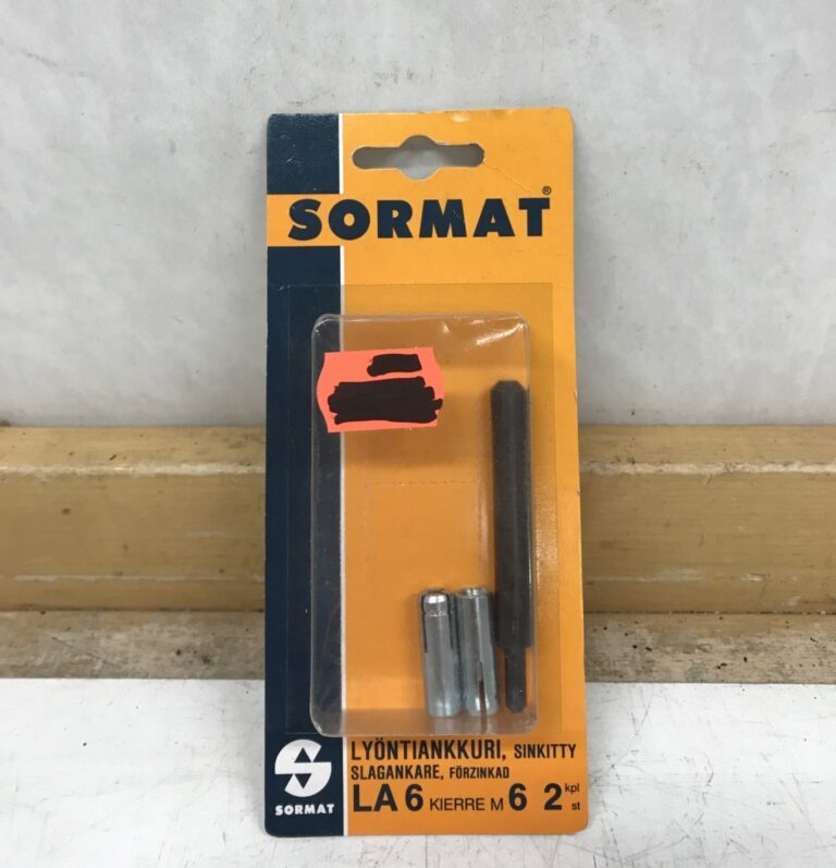 Lyöntiankkuri M6/8 × 25 mm työkalulla - Purkukolmio.fi