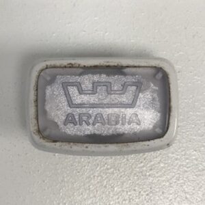 Wc-istuimen vesisäiliön kulmikas vetonuppi Arabia, valkoinen - purkukolmio.fi