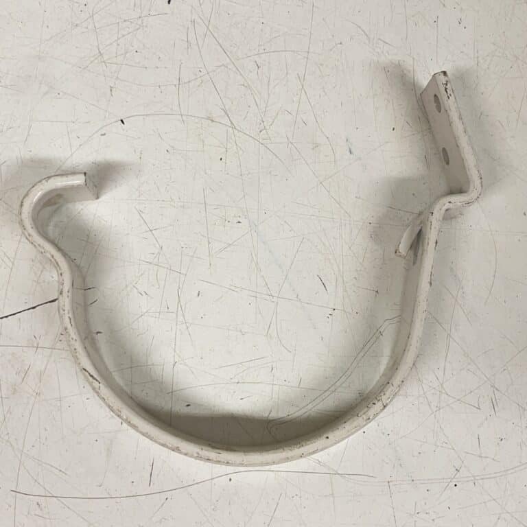 Sadevesikourun pyöreän mallinen valkoinen kannake - Purkukolmio.fi