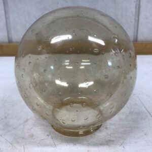 Valaisimen pyöreä ruskea kuplalasikupu 20 cm - Purkukolmio.fi