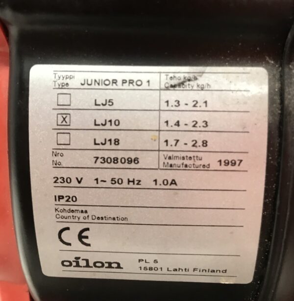 Oilon Junior Pro1 LJ10 - Purkukolmio.fi