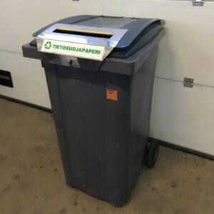 Tietosuojapapereiden keräysastia - Purkukolmio.fi