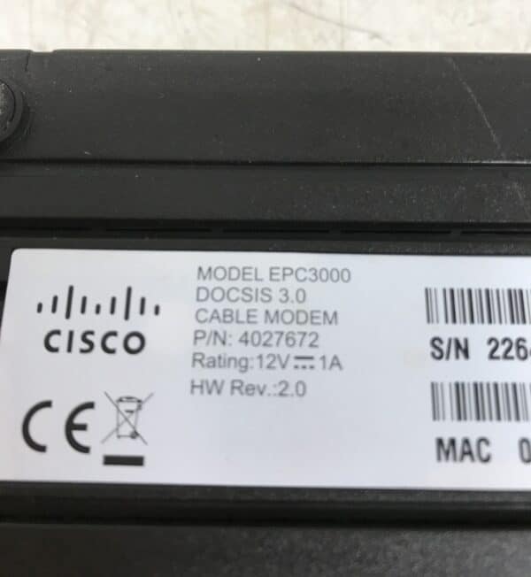 Cisco EPC3000 kaapelimodeemi
