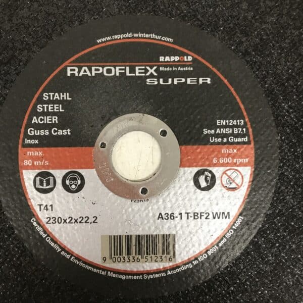 Rapoflex super katkaisulaikka 230x2 mm teräkselle - Purkukolmio.fi