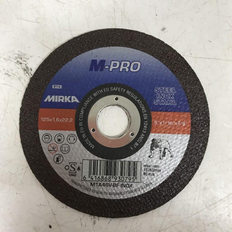 M-Pro Mirka katkaisulaikka 125x1,6 mm teräkselle - Purkukolmio.fi