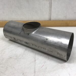 Hitsattava ruostumaton T-haara Ø 114,3 × 1,5 mm - Purkukolmio.fi