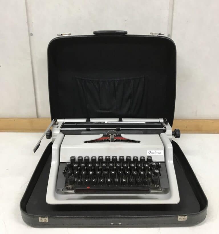 Matkakirjoituskone Rabatron Optima 120 salkulla - Purkukolmio.fi