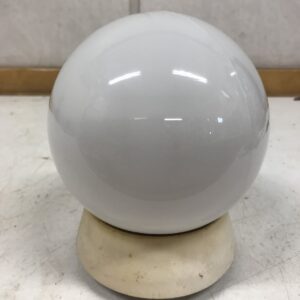 Vanha lasinen pallovalaisin halkaisija 14 cm jakorasian päälle - Purkukolmio.fi