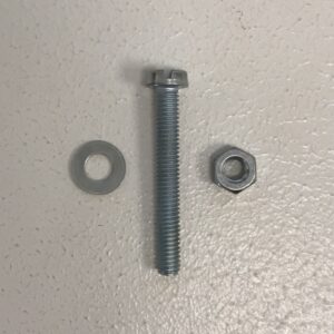 Sinkitty teräsruuvi M4x30 mm, mutteri ja aluslevy 10 kpl - purkukolmio.fi