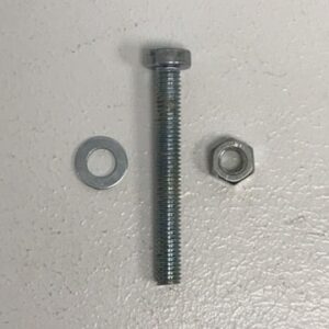 Sinkitty teräsruuvi M5x40 mm, mutteri ja aluslevy 5 kpl - purkukolmio.fi