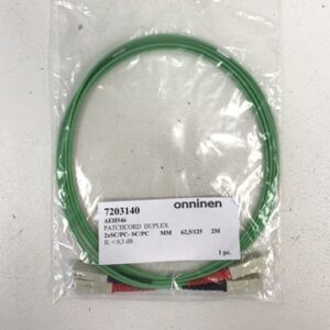 Kuituoptinen kytkentäjohto 2xSC/PC-SC/PC Duplex 2 m - purkukolmio.fi