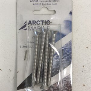 Haponkestävä teräsruuvi 6,3x75 mm, uppokanta ristiuralla - purkukolmio.fi