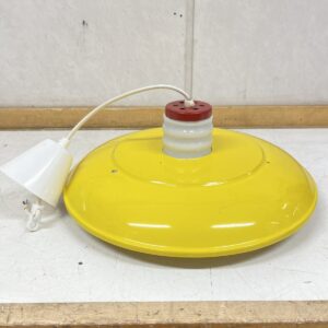 Keltainen retrovalaisin Ø 37 cm - purkukolmio.fi