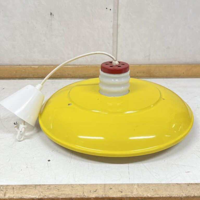 Keltainen retrovalaisin Ø 37 cm - purkukolmio.fi