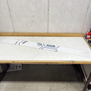 Kirkas pleksi kaistale 128 cm × 13,5 cm - purkukolmio.fi