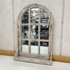 puinen hylly ikkunapeilillä 40 cm × 60 cm - purkukolmio.fi