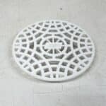 Lattiakaivon ritiläkansi Jafo valkoinen muovi ∅ 15 cm - purkukolmio.fi