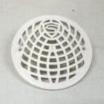 Lattiakaivon ritiläkansi Purus valkoinen muovi ∅ 15 cm - purkukolmio.fi