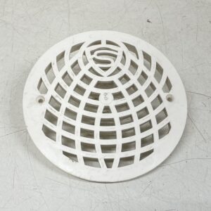 Lattiakaivon ritiläkansi Purus valkoinen muovi ∅ 15 cm - purkukolmio.fi