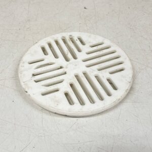 Lattiakaivon ritiläkansi Vieser One valkoinen muovi ∅ 15 cm - purkukolmio.fi