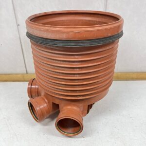 Uponor jäteveden tarkastuskaivon pohja-osa 400/110 T2 PP FS - purkukolmio.fi