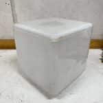 Neliskulmainen valkoinen valaisimen lasikupu 20 cm × 20 cm - purkukolmio.fi