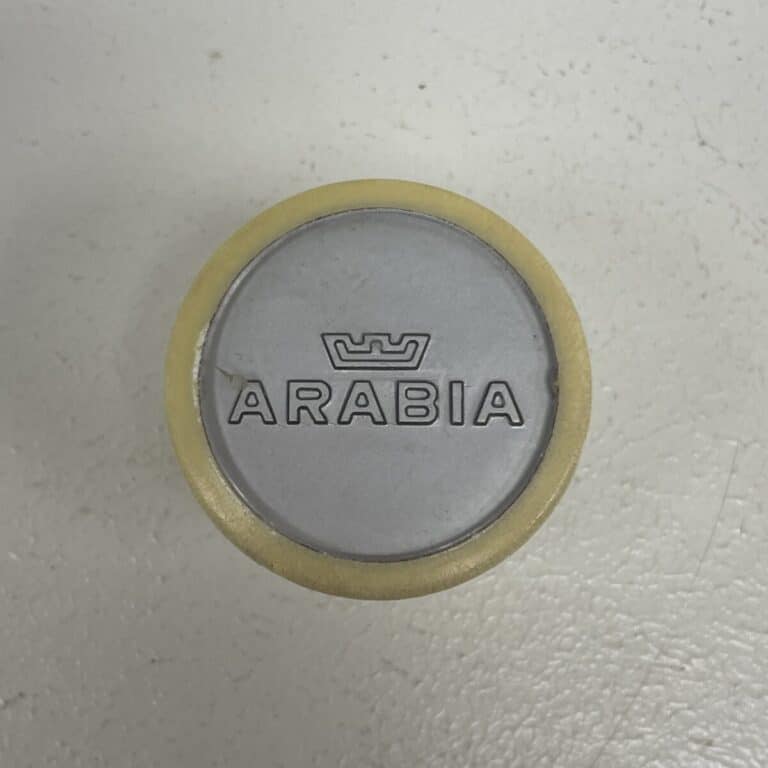 Wc-istuimen vesisäiliön pyöreä vetonuppi Arabia, keltainen - purkukolmio.fi