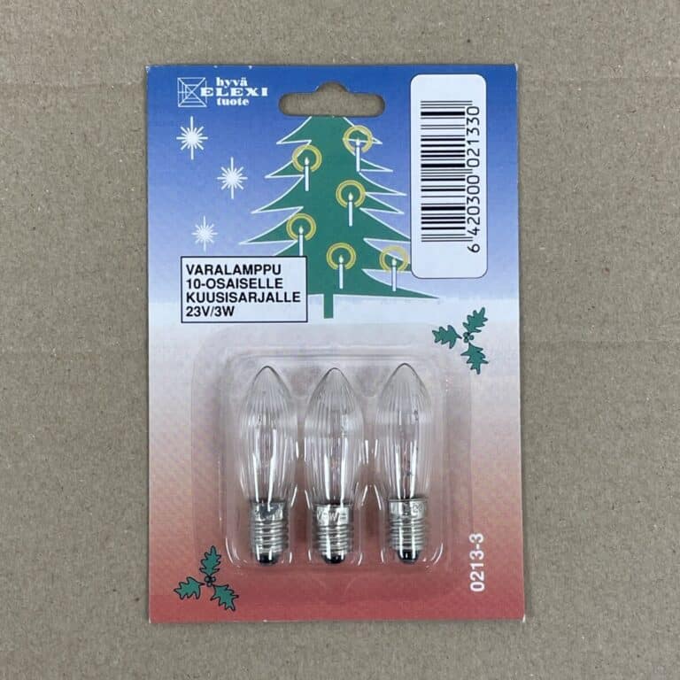 Varalamppu 3W 23V E10 - purkukolmio.fi