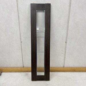 Erkkerivitriinin sivulasi 21 cm × 86 cm koristelasilla ruskea viistottu sivu