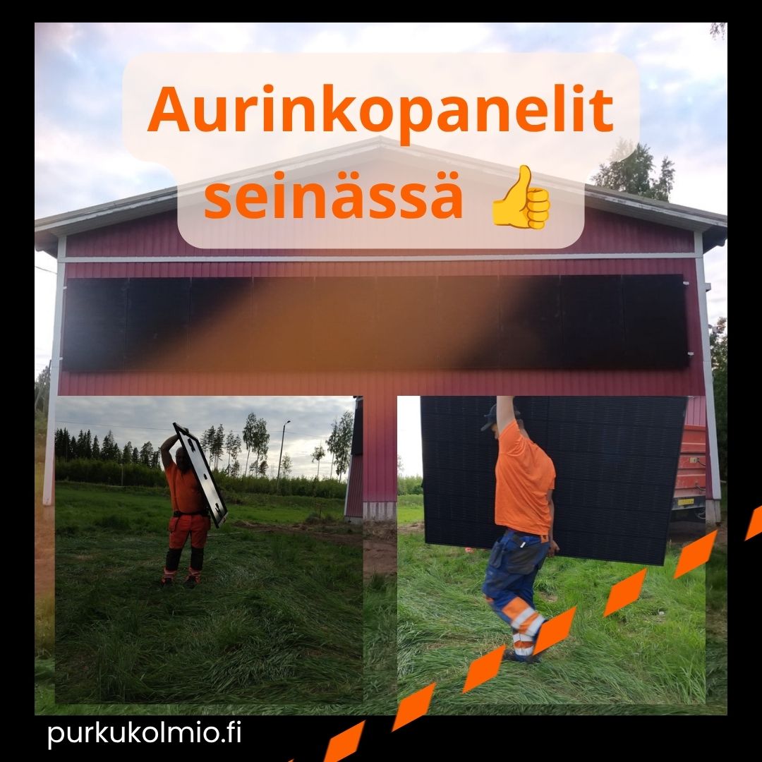 Aurinkopanelihommia - purkukolmio.fi