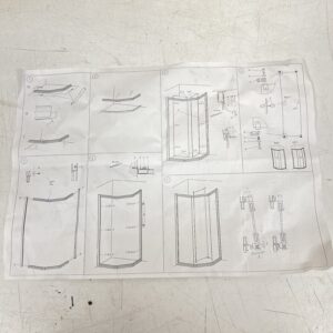 Suihkukulma 90 x 80 cm Gofab DV20 Nova - purkukolmio.fi