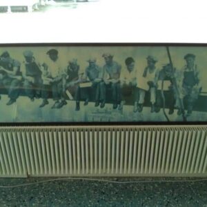 Valokuvataulu työmiehet tauolla New Yorkissa