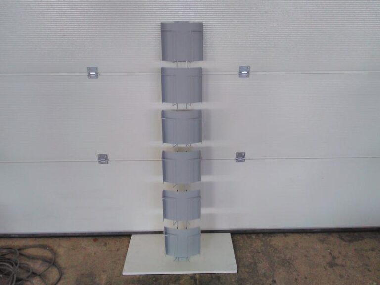 Esiteteline harmaa 6 lokeroinen