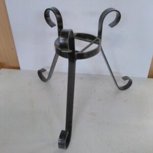 Ulkotulen teline musta takorautaa 40cm