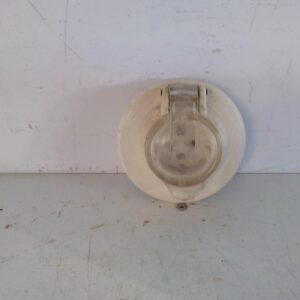 Vanha kosteantilan uppopistorasia 0624 läppäkannella 10 cm