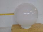 Pyöreä valkoinen valaisimen lasikupu 19 cm